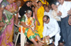 Historic event at Kudroli Temple yet again: Poojari offers pada pooja to backward class widow
